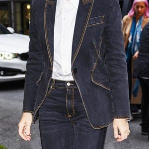 Regular Fit Shawl Collar Urban Denim Coat, Jackets, color:Deep Blue|size:XXL, Stylewe