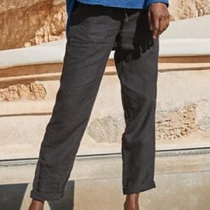 Women's Retro Casual Plain Simple Cropped Pants Home Daily Clothing, Pants, color:Black|size:3XL, JustFashionNow