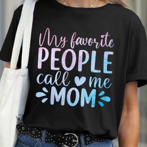 Lilicloth X Abu My Favorite People Call Me Mom Women's T-Shirt, T-shirts, Lilicloth.com