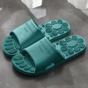 Particle Massage Waterproof Bathroom Slippers, Slippers, color:darkgreen|size:44, JustFashionNow