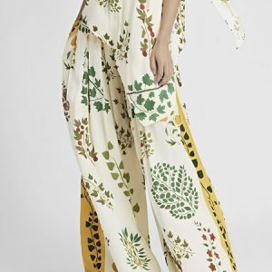 Plants Elegant Loose Fashion Wide leg Pants, Pants, color:Apricot|size:XXL, Stylewe