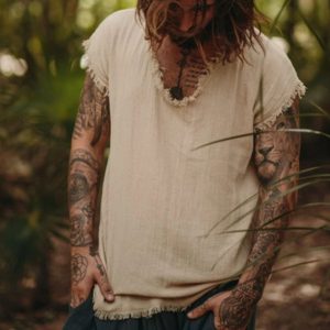 Mens Linen Minimalist Holiday Plain Tank Shirt, T-Shirts, , COTOSEN, Apparel Online, Cheap Clothes, Buy Now