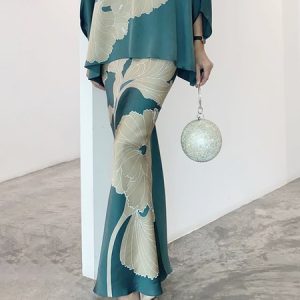 Elegant Floral Regular Fit Skirt, Skirts, color:As Picture|size:XXL, Stylewe