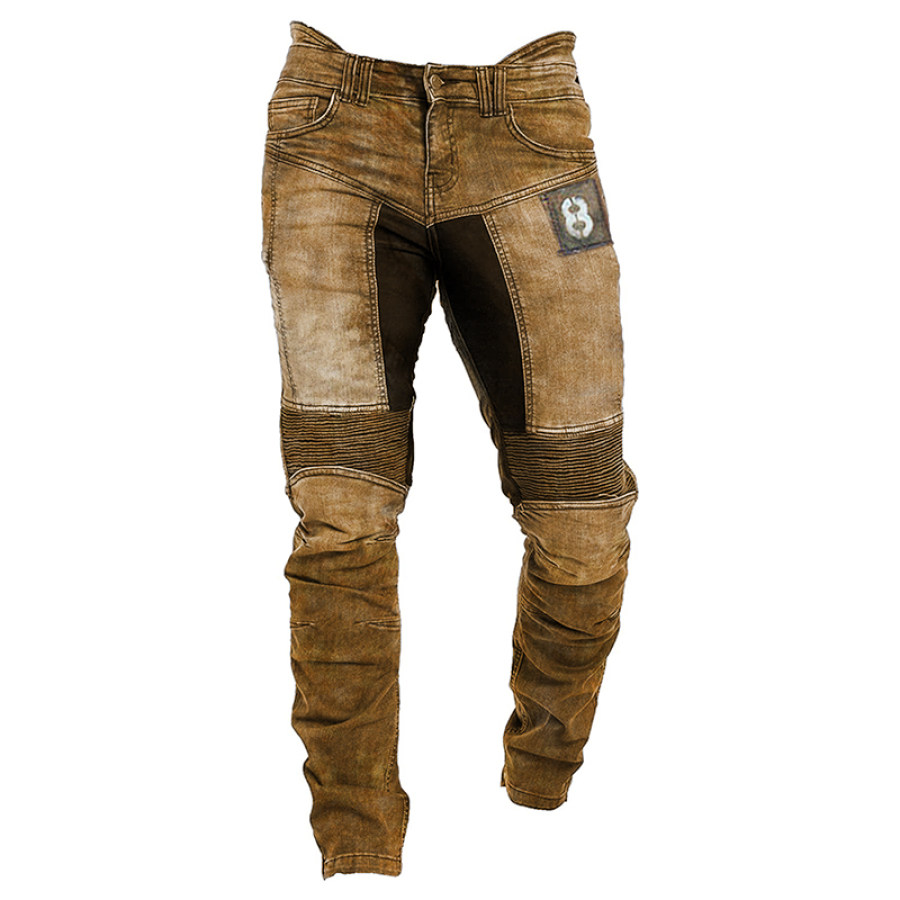 Mens outdoor tactical retro printed casual pants trousers, Tactical Pants, COTOSEN
