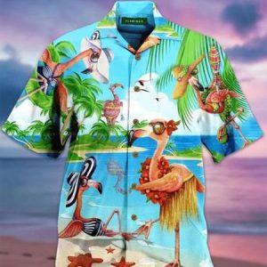 Regular Sleeve Shirt Collar Coconut Tree Vacation Printing Shirt, Shirts ＆ Blouse, color:Color4|size:3XL, JustFashionNow