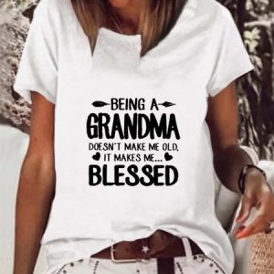Casual Short Sleeve Round Neck Printed Top T-Shirt, T-Shirts, color:White|size:XXL, JustFashionNow