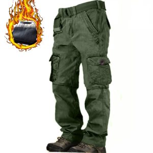 Men's Multi-pocket Fleece Warm Outdoor Tactical Cargo Pants, Tactical Pants, , COTOSEN, Apparel Online, Cheap Clothes, Buy Now