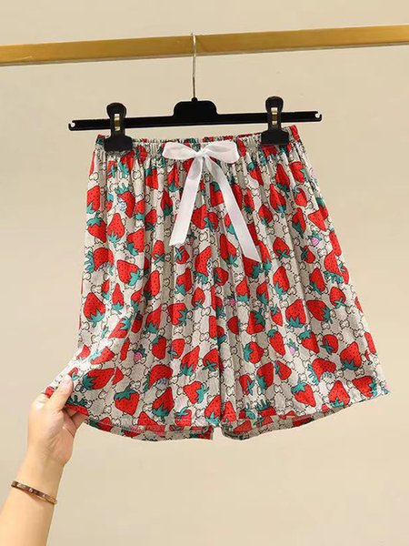 Loose Cotton-Blend Printing Casual Lounge Bottom, Loungewear & Sleepwear, color:Color17|size:3XL, JustFashionNow