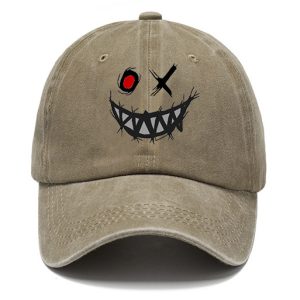 Washed Cotton Sun Hat Vintage Smiley Outdoor Casual Cap Khaki Navy Black Gray Grass Green, Hats, , COTOSEN, Apparel Online, Cheap Clothes, Buy Now