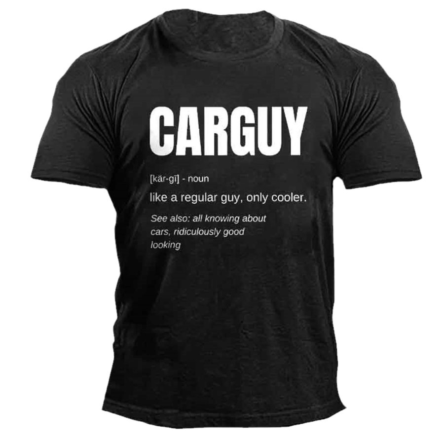 Men's T-Shirt Tee Vintage Car Guy Definition Funny Short Sleeve Outdoor Casual Summer Daily Tops, T-Shirts, , COTOSEN, Apparel Online, Cheap Clothes, Buy Now