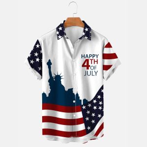 Men's Shirt American Flag Independence Day 4th Of July Plus Size Short Sleeve Hawaii Beach Summer Daily Top White, T-Shirts, , COTOSEN, Apparel Online, Cheap Clothes, Buy Now