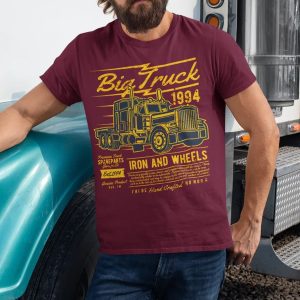Men Cotton T Shirt Vintage American Big Truck Retro Unisex T Shirt. Kenworth Peterbilt Mack Crew Neck Tee, T-Shirts, , COTOSEN, Apparel Online, Cheap Clothes, Buy Now