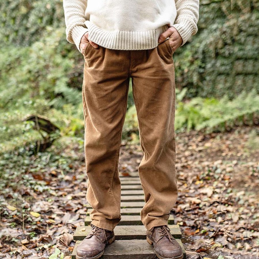 Men Cord Pants Outdoor Adventurer Retro Casual British Style Trousers, Tactical Pants, , COTOSEN, Apparel Online, Cheap Clothes, Buy Now