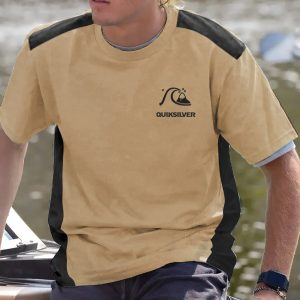 Men T-shirt 'Quicksilver' Vintage Cotton Tee Summer Contrasting Color Short-sleeved Crew Neck Top, T-Shirts, , COTOSEN, Apparel Online, Cheap Clothes, Buy Now