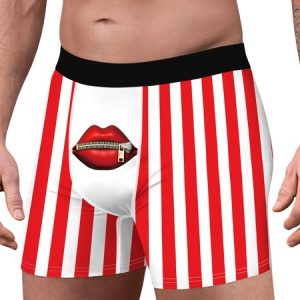 Striped Casual Printing Boxer, Men's Lingerie & Loungewear, color:Color3|size:XXL, JustFashionNow