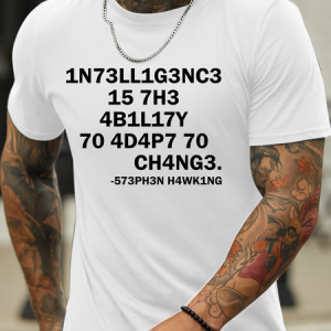 Lilicloth X Hynek Rajtr Intelligence Men‘s T-Shirt, color:White|size:3XL, Lilicloth.com