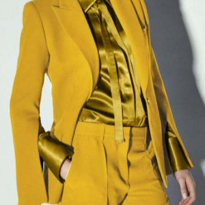 Plain Urban Shawl Collar Blazer, Blazers, color:Yellow|size:XXL, Stylewe