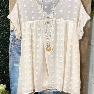 Casual Buttoned Shirt, Shirts & Blouses, color:Beige|size:XXL, JustFashionNow
