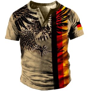 Men's Vintage German Eagle Short Sleeve T-Shirt, T-Shirts, , COTOSEN, Apparel Online, Cheap Clothes, Buy Now