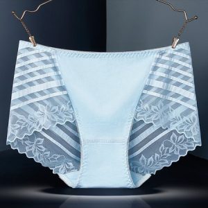 Floral Seamless Sexy Underwear, Briefs, color:Light Blue|size:XXL, JustFashionNow