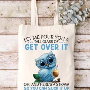 Let Me Pour You A Glass Of Animal Graphic Casual Shopping Tote Bag, color:White|size:One-size, Lilicloth.com