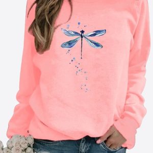 Cotton Casual Sweatshirt, Sweatshirts & Hoodies, color:Pink|size:3XL, JustFashionNow