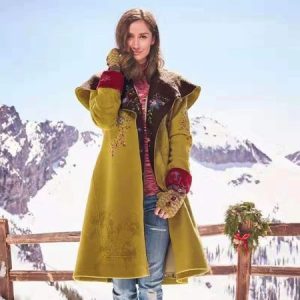 Long Sleeve Ethnic Heavyweight Loose Coat For Women, Coats, color:Yellow|size:XXL, Noracora