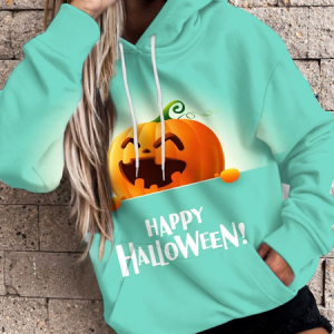 Casual Hoodie Halloween Hoodie, Hoodies & Sweatshirts, color:Green|size:5XL, Noracora