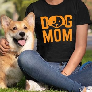 Lilicloth X Funnpaw X Rajib Sheikh Dog Mom Women's T-Shirt, color:Black|size:3XL, Lilicloth.com