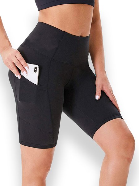 Vacation Plain Bikini Bottom, Swim Bottoms, color:Black|size:5XL, Stylewe