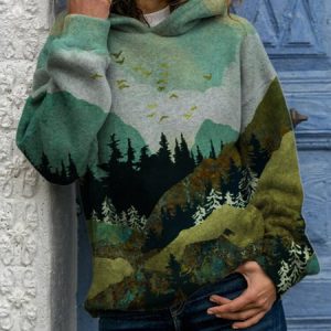 Shift Vintage Cotton-Blend Sweatshirt & Hoodies, Sweatshirts & Hoodies, color:Green|size:XL, JustFashionNow