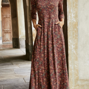 Red Casual Floral Cotton Dress, Casual Dresses, color:Red|size:3XL, JustFashionNow