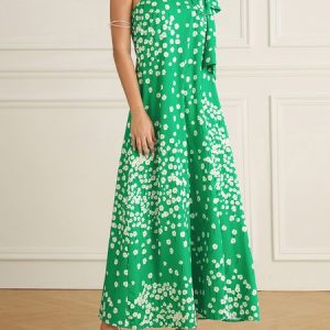 Stylewe Regular Fit Party One Shoulder Elegant  Party Dress, Wedding Guest Dresses, color:Green|size:XXL, Stylewe