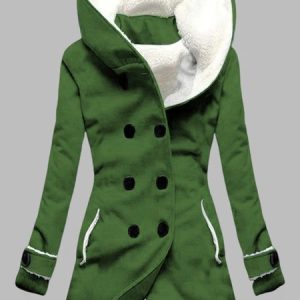 Autumn and winter casual warm sweater Long Sleeve Casual Jacket, , color:Green|size:XXL, JustFashionNow