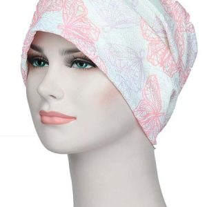 Butterfly Graphic Casual Light Bandana Hat, Women Hats, color:Pink, JustFashionNow