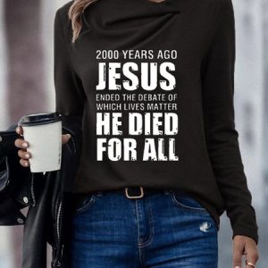 Asymmetrical Loose Casual Text Letters T-Shirt, T-Shirts, color:Black|size:XXL, JustFashionNow