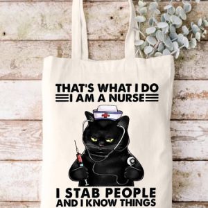 That 's What I Do I Am A Nurse Animal Graphic Casual Shopping Tote Bag, color:White|size:One-size, Lilicloth.com
