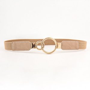 Metal Ring Design Urban Versatile Belt, Belts, color:Coffee|size:One-size, Stylewe