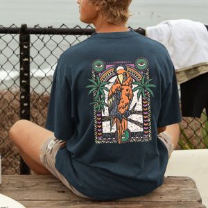 Mens Retro Parrot Printed Summer Surf Tee, T-Shirts, , COTOSEN, Apparel Online, Cheap Clothes, Buy Now