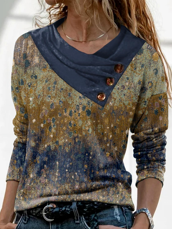 Asymmetrical Casual Top, Shirts & Blouses, color:Multicolor|size:3XL, JustFashionNow