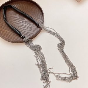 Personalized All-match Tassel Necklace, Necklace, color:As Picture|size:One-size, Noracora