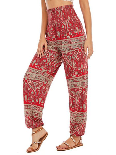 Loose Printing Ethnic Boho Pants, Pants, color:Color6|size:3XL, JustFashionNow