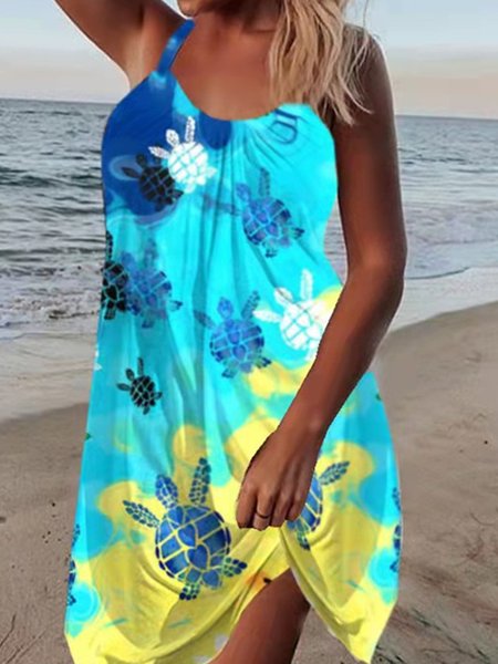Casual Animal Printing Coverup, swimwear>>Cover Ups, color:Multicolor|size:XXL, JustFashionNow