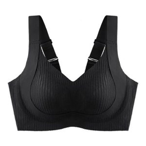 Striped Vintage Bra & Bralette, Lingeries, color:Black|size:M, Noracora