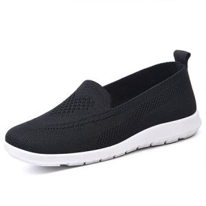 Women's Plain Fly Woven Shoes, color:Black|size:41, Lilicloth.com