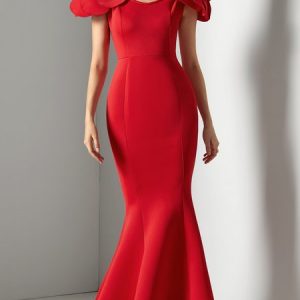 Elegant V Neck Floral Party Dress, Maxi Dresses, color:Red|size:XXL, Stylewe