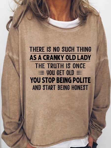 Women's There Is No Such Thing Casual Sweatshirt, color:Light Brown|size:3XL, Lilicloth.com