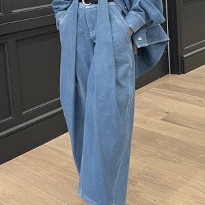 Daily Denim Casual Plain Regular Fit Jeans, Jeans, color:Blue|size:XXL, Stylewe