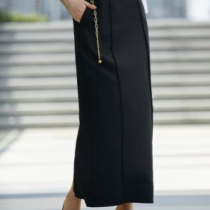 Urban Simple Regular Fit Plain Skirt, Skirts, color:Black|size:XXL, Stylewe
