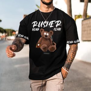 Men's Baseball Bear Printed T-shirt, T-Shirts, , COTOSEN, Apparel Online, Cheap Clothes, Buy Now